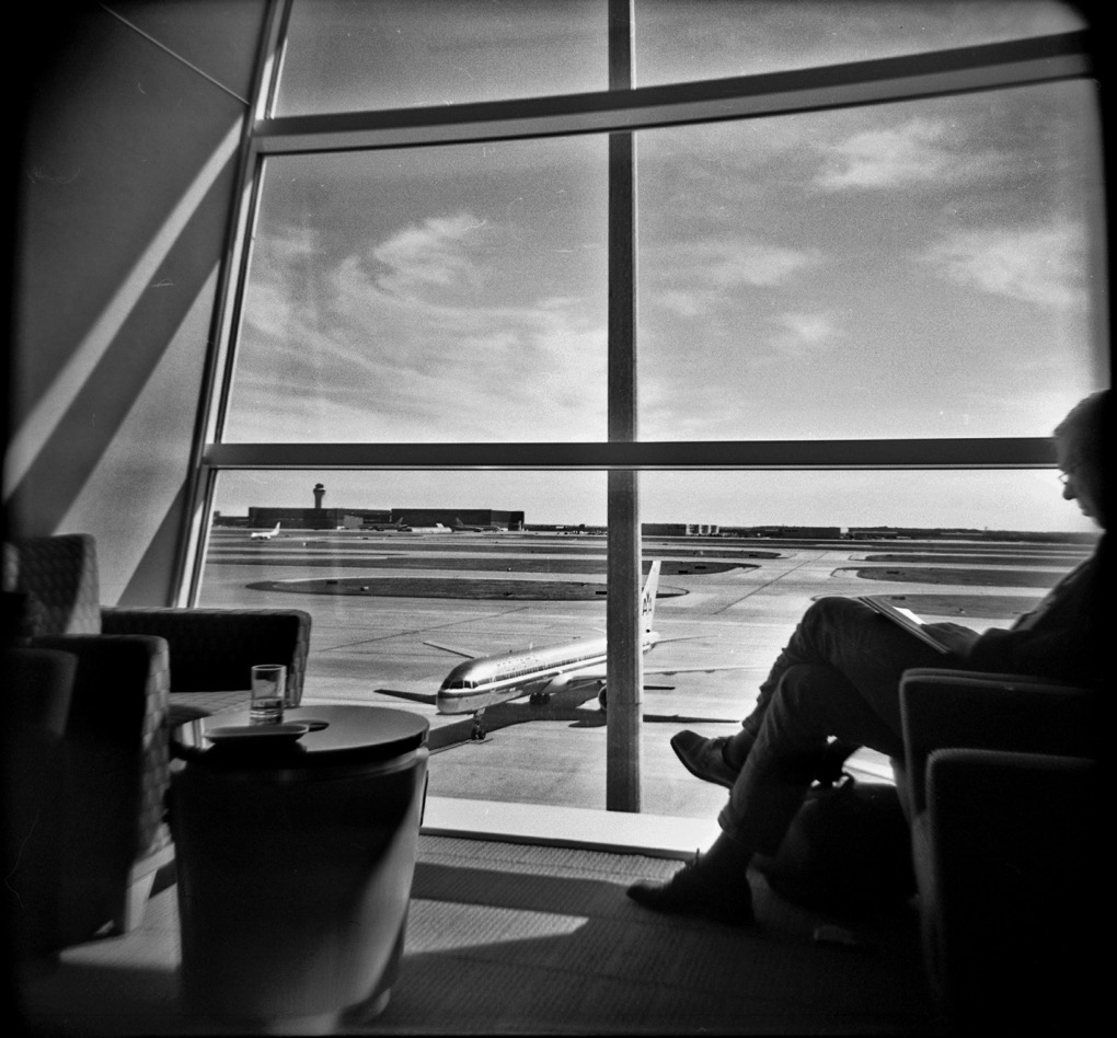 Man in Dallas Airport Lounge, 2006