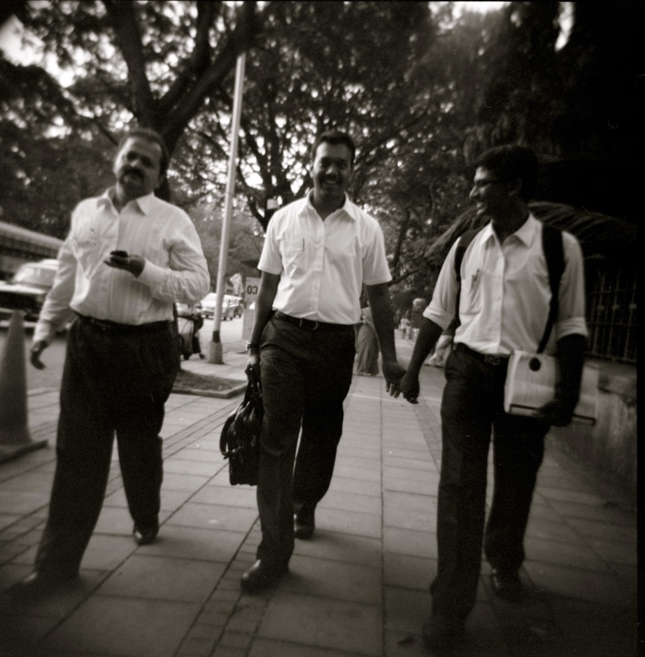 Walking in Mumbai. 2011