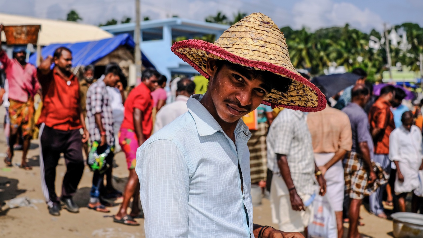 Man in Vizhinjam Fish Market