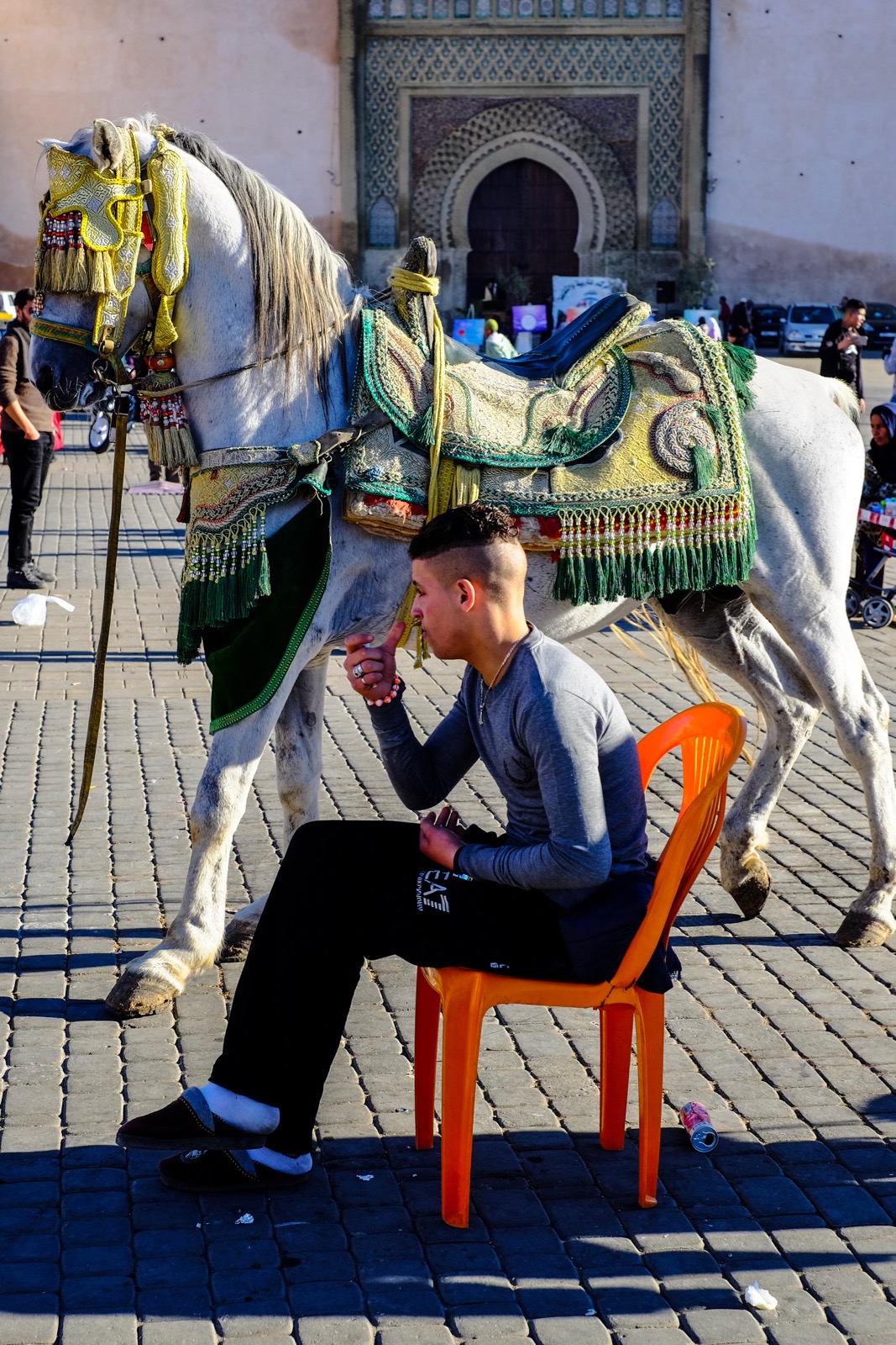 Horse With Boy (Meknes)